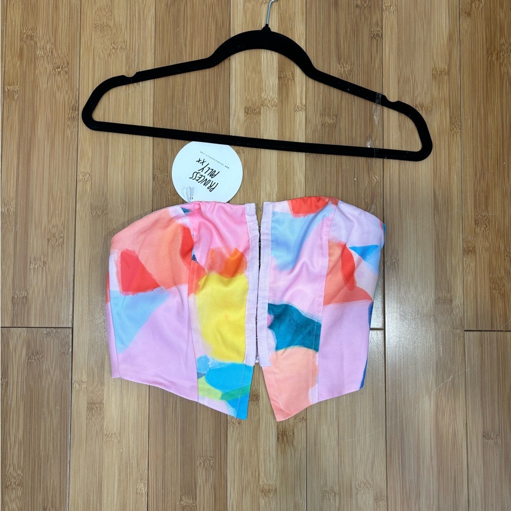 Princess Polly Multicolor Strapless Top